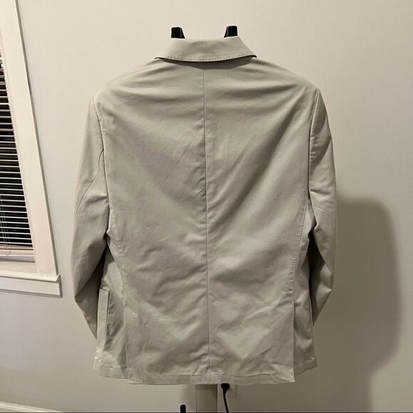 Michael Kors Designer Luxury Mens 40R Two Button Blazer Jacket Light Stone Gray - Picture 5 of 7